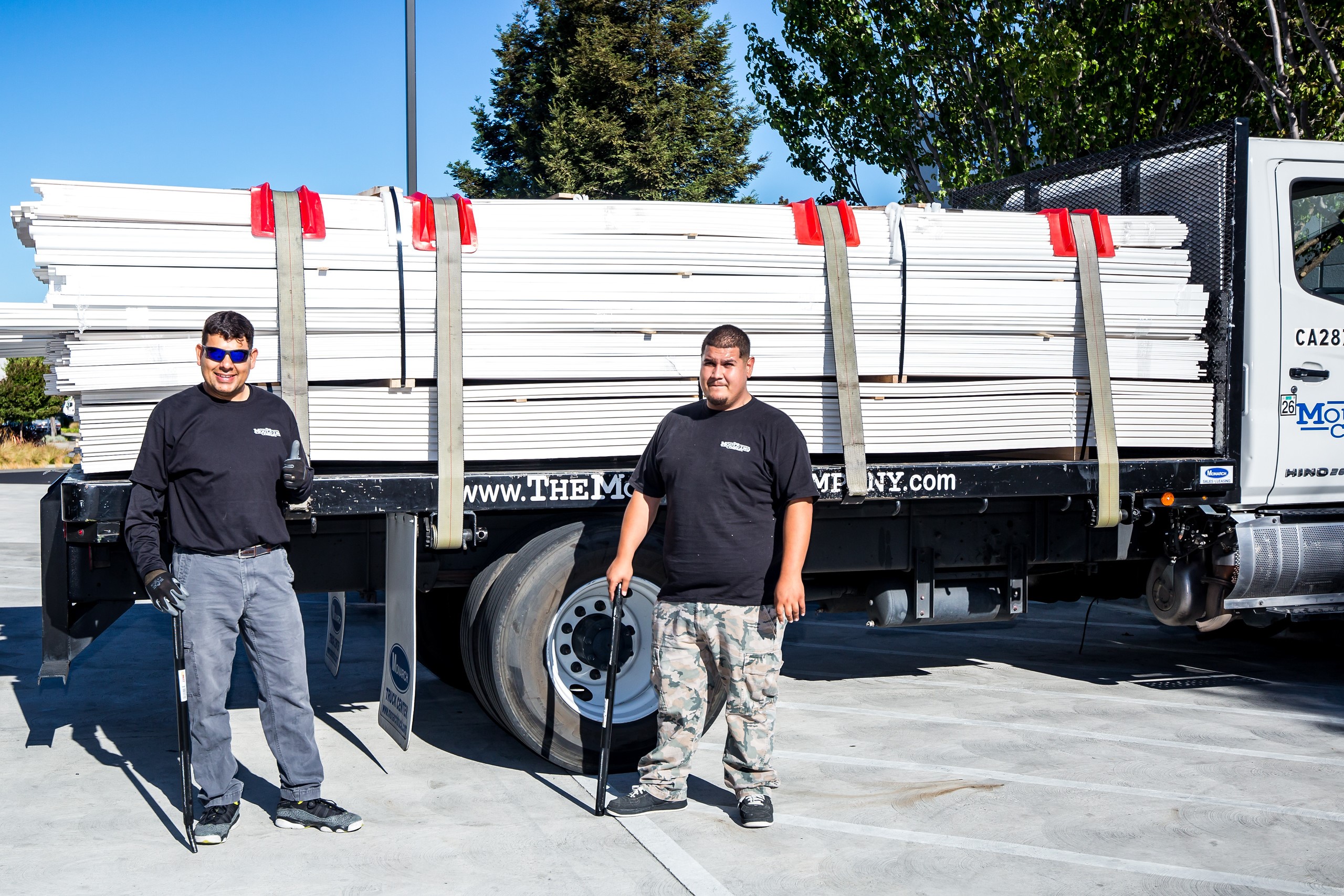 Employees with Delivery Truck